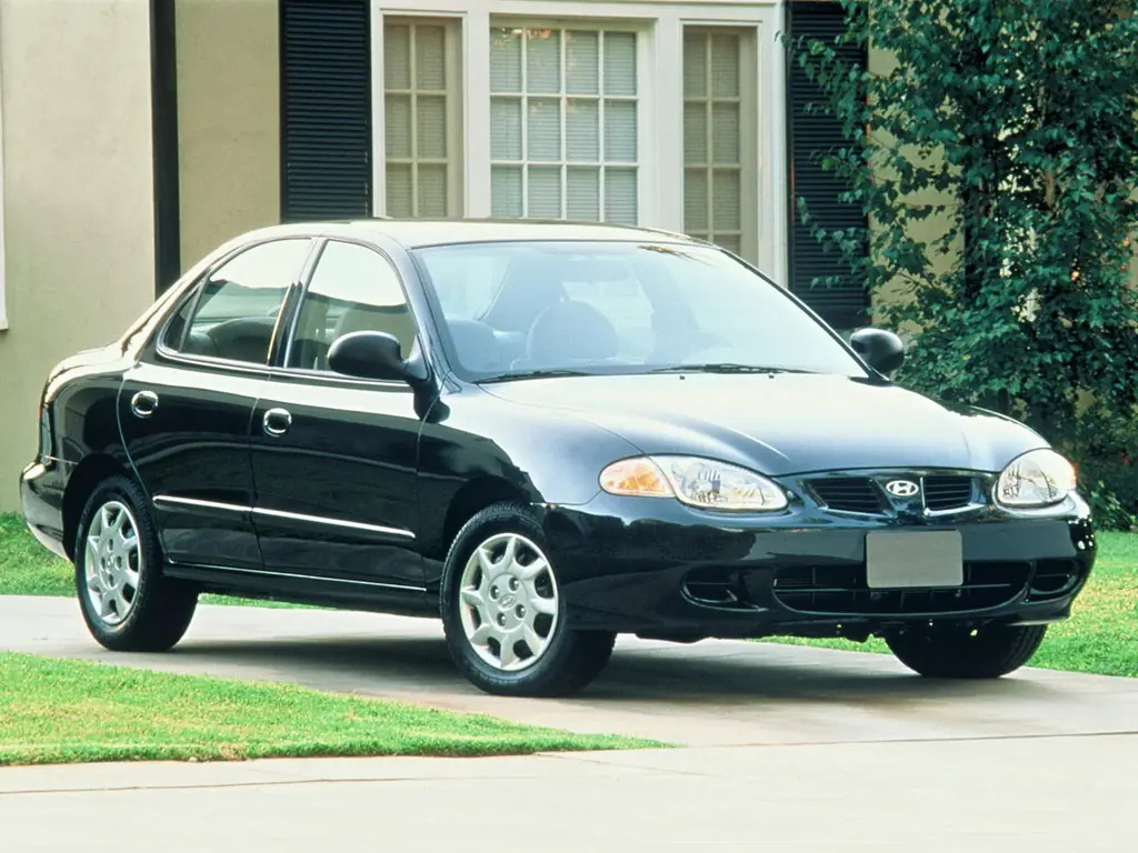 Hyundai Elantra (J2) 2 поколение, рестайлинг, седан (02.1998 - 01.2000)